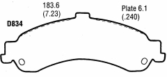 Bremsklötze Hinten - Brakepads Rear  Tahoe 02-05